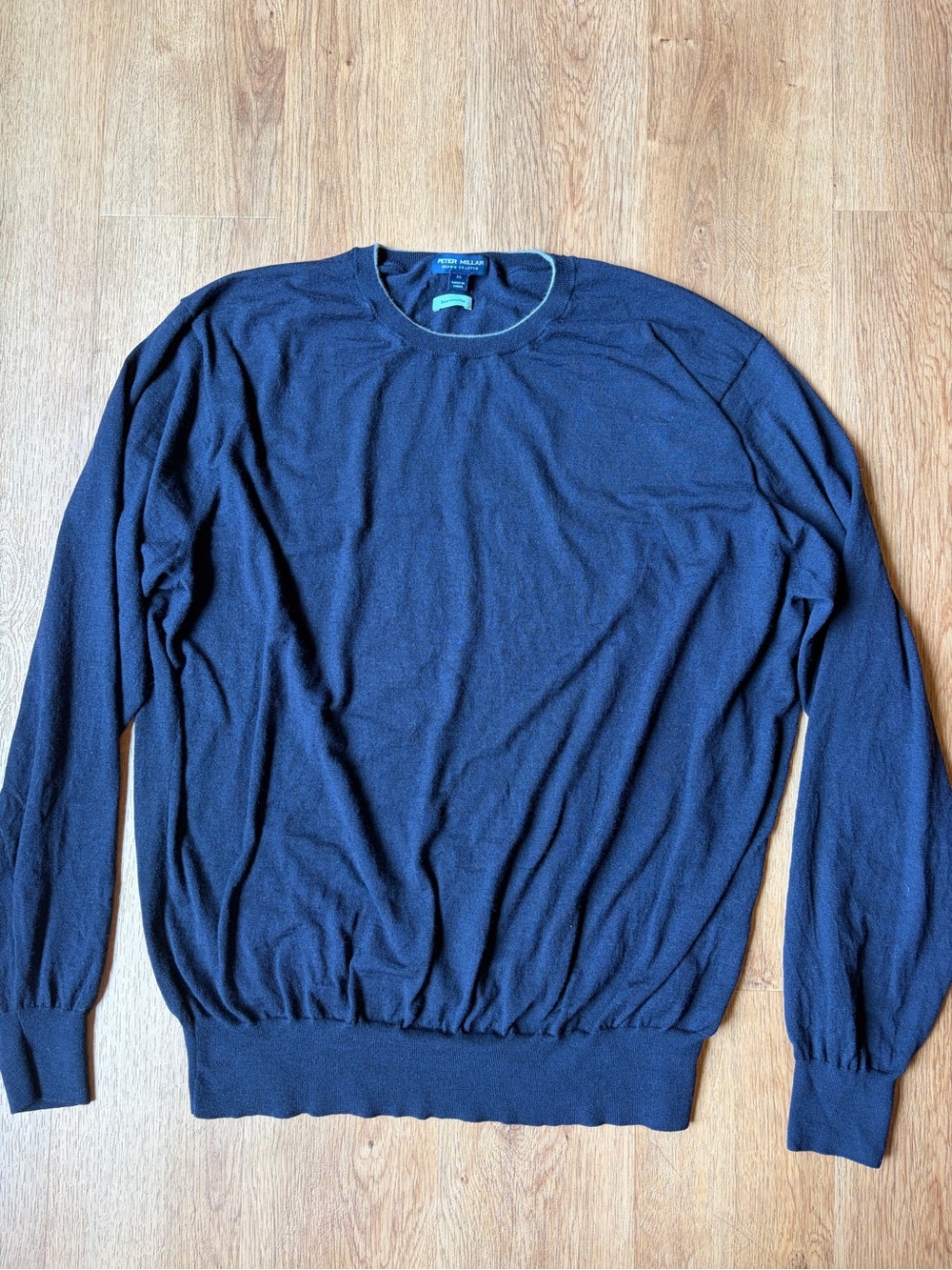 Peter Millar Crown Crafted Excursionist Flex Merino Wool Crewneck Sweater XL